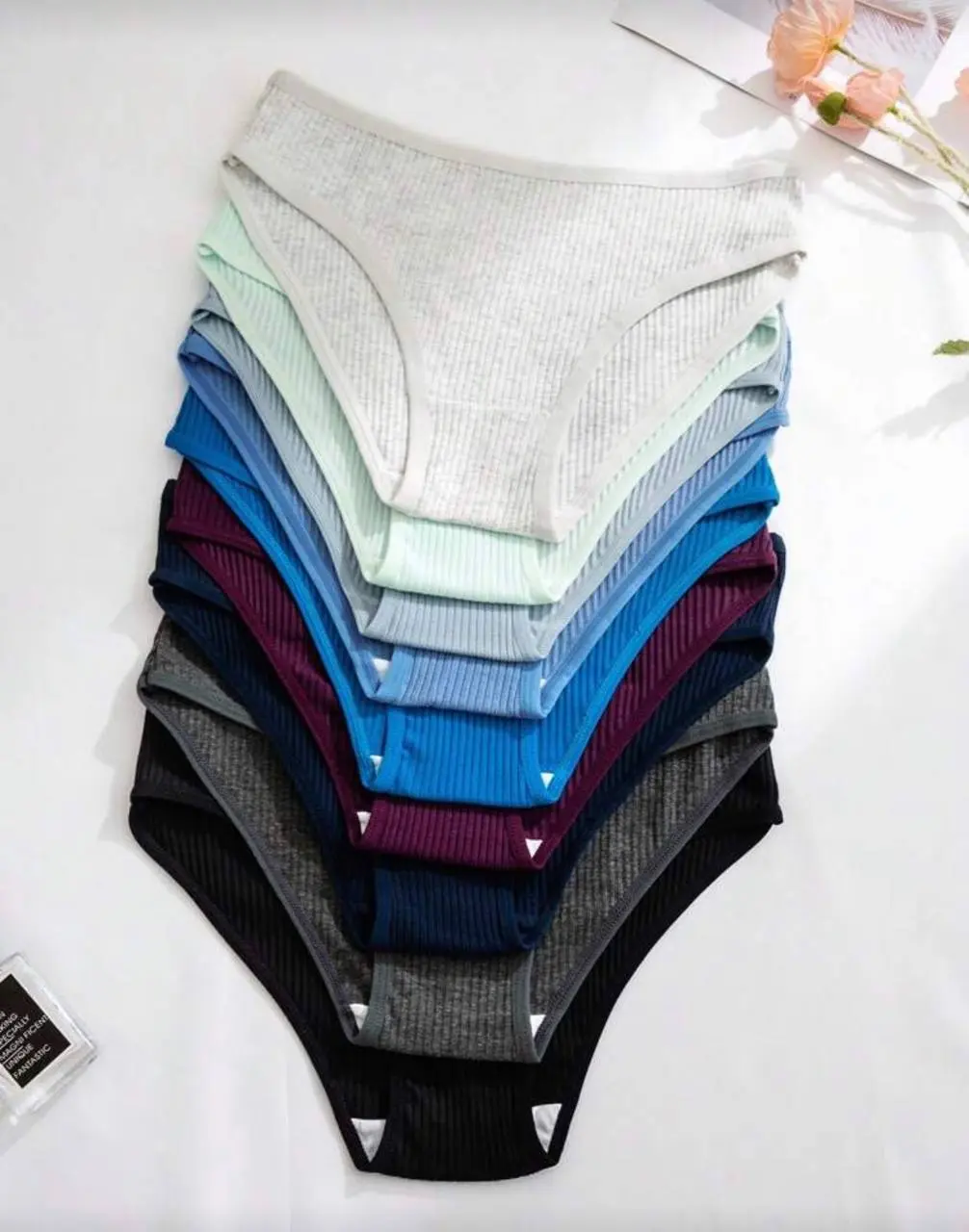 Shien 9pcs Women’s Solid Color Stylish Comfortable Panties Pack - Image 4